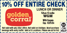 Discount Coupon for Golden Corral - Celebration